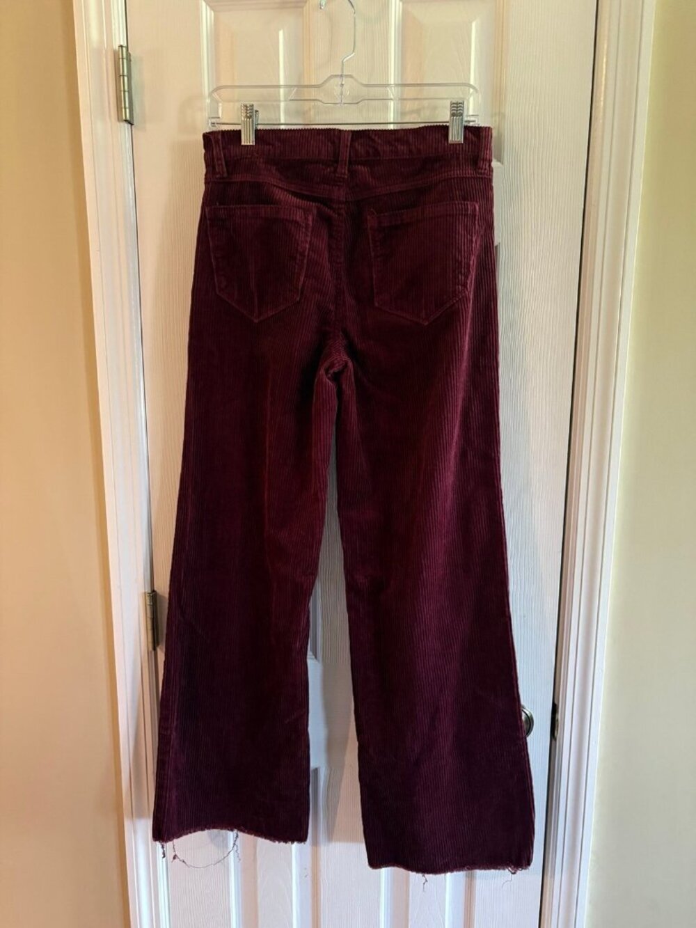 Kensie The Carla Pants Corduroy Maroon Wide Leg - Picture 2 of 2
